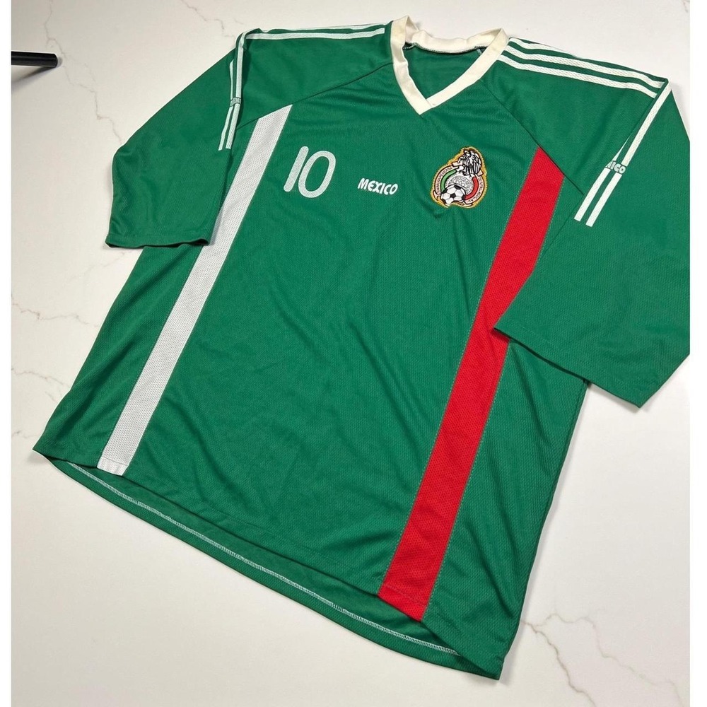 Mexico Soccer Jersey Mens C. Blanco 10 Green FMF National Team Football Shirt